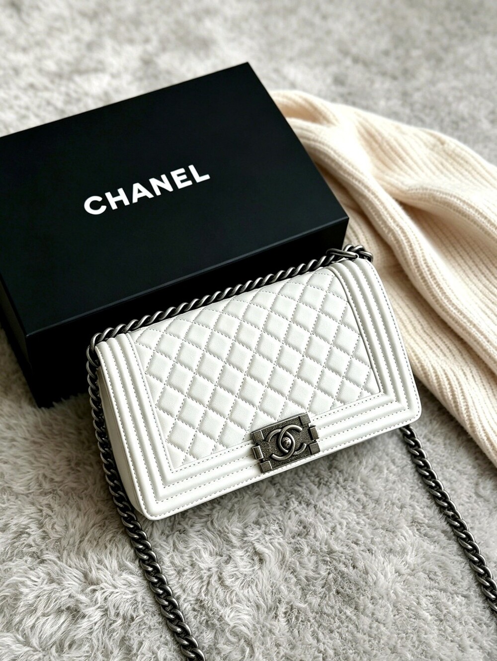 Chanel Boy Medium Quilted Bag